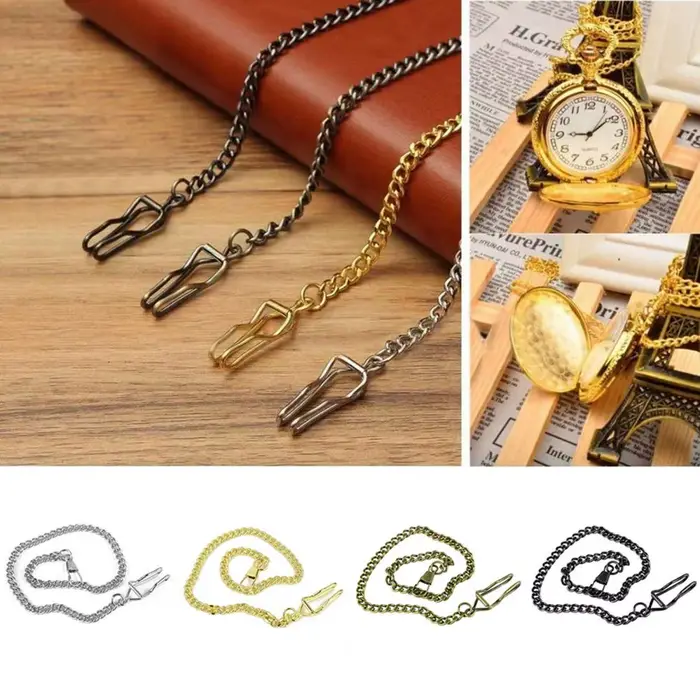 Chaîne à boucle Durable unisexe Chic montre de poche