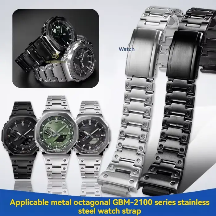 Bracelet de montre en acier inoxydable GBM-2100/GM2100/GA 2100