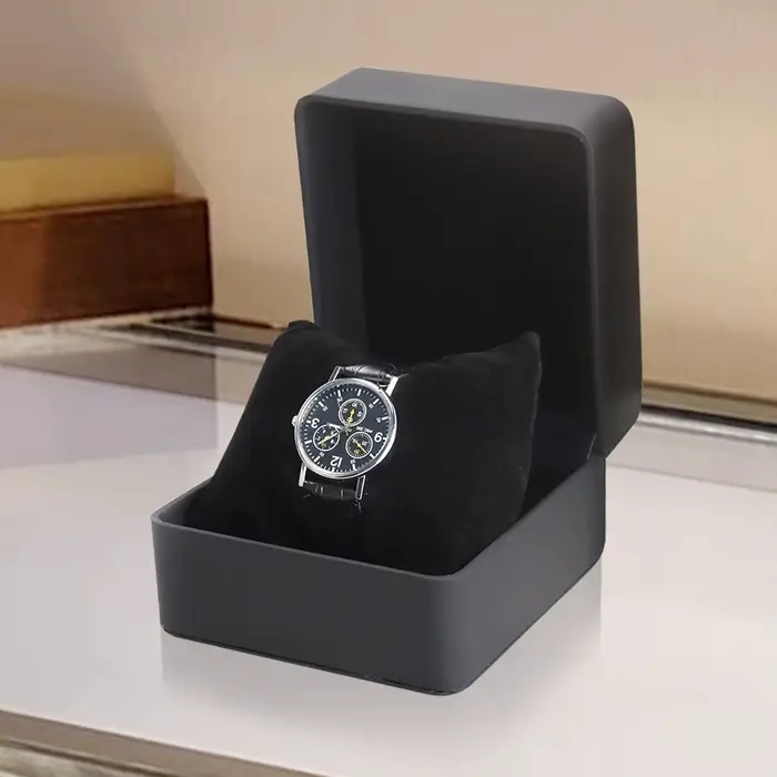 Étui de présentation pour montre individuelle avec sac à main en cuir PU