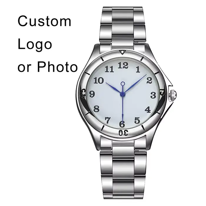 CL055 Logo personnalisé montre Photo impression visage montre-bracelet personnalisé Unique bricolage