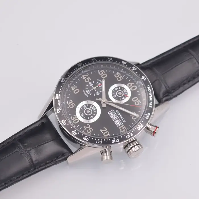 Montre mécanique automatique en cuir pour homme