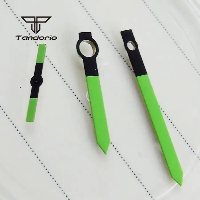 Aiguilles de montre Orange/vert adaptées à UNITAS ETA 6497 6498 ST36