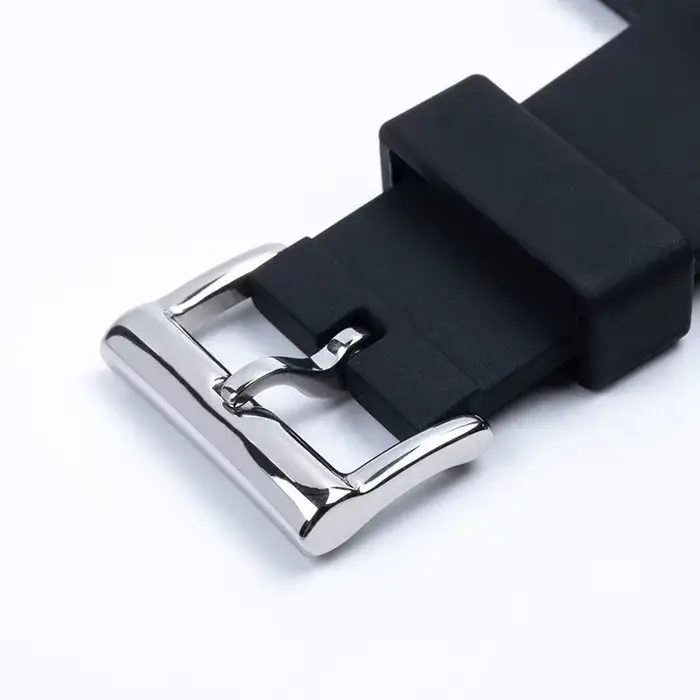 Bracelet de montre en caoutchouc noir
