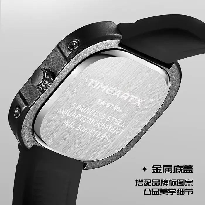 Montre carrée de luxe TIMEARTX 2026 pour hommes