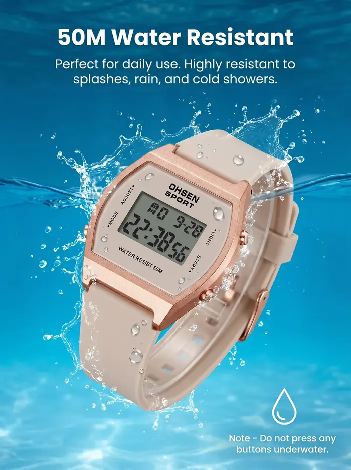 Montres numériques pour femmes blanc mode montre de Sport étanche pour filles reloj mujer électronique dames montre-bracelet réveils