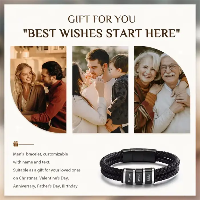 Bracelets personnalisés pour hommes