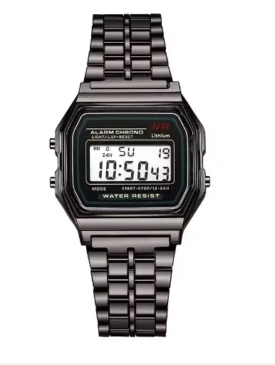 Montre rétro de luxe à affichage numérique