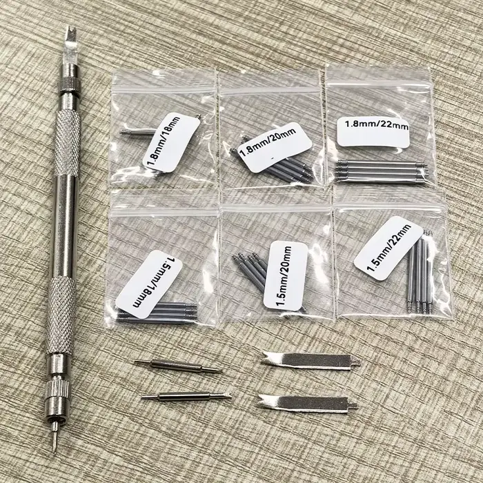 Fourche de réparation de montre en acier à double extrémité, outils de démontage de bracelet de mont