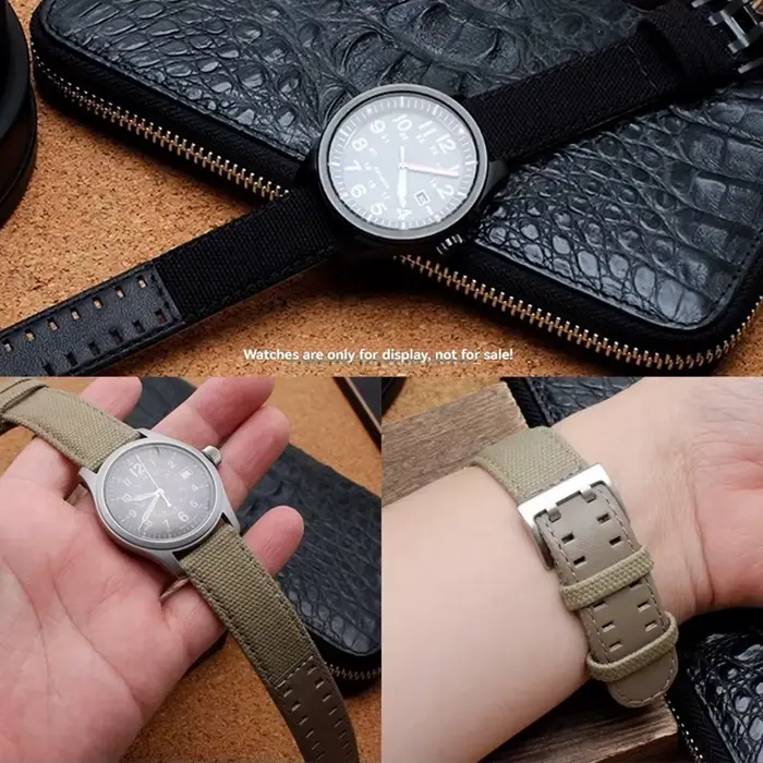 Bracelet de montre en toile Lea-ther Astronomical Citizen SeATM