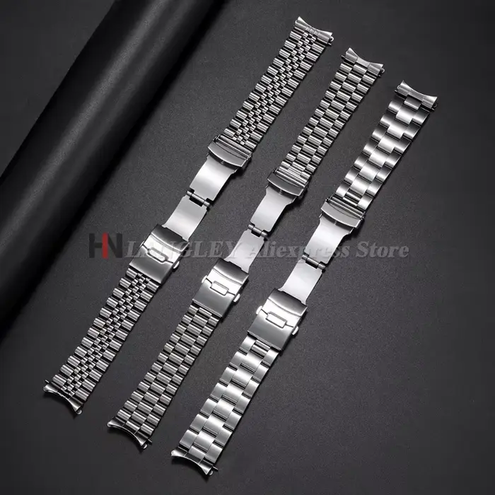 Bracelet de montre en acier inoxydable massif pour Seiko 5 SKX009/007 pour jubilé