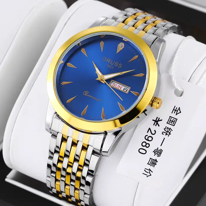 ORUSS marque de luxe montres à Quartz pour hommes