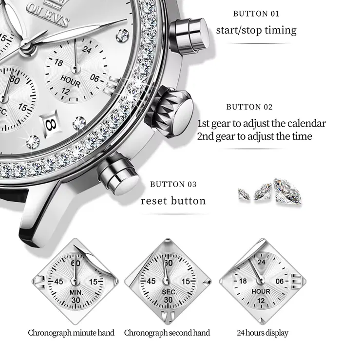 Montres-bracelets à quartz OLEVS 9933 pour femmes