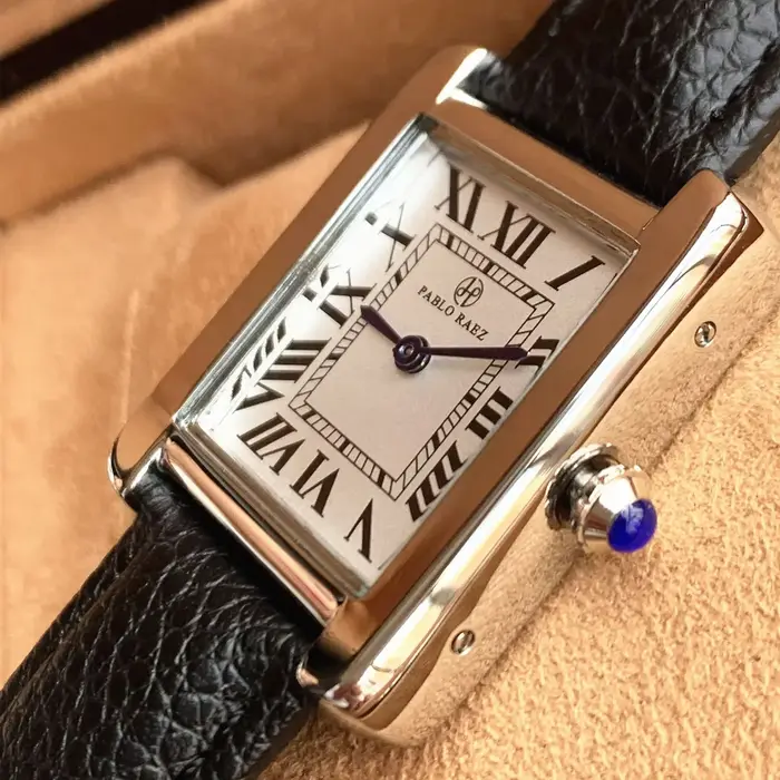 Pablo Raez hommes femmes Couple montre à Quartz Rectangle carré chiffres romains Orologio dames de luxe nouvelle montre-bracelet classique homme horloge