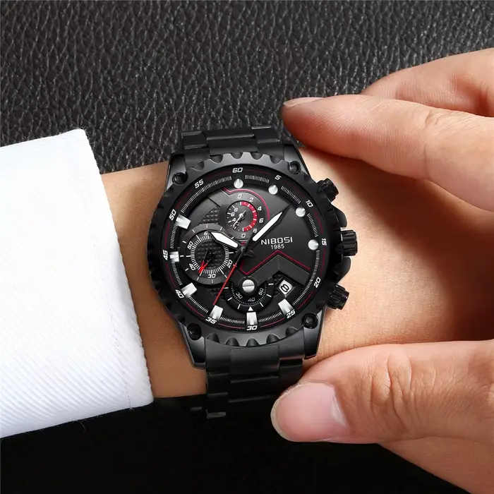 Montre à Quartz de Luxe pour Homme