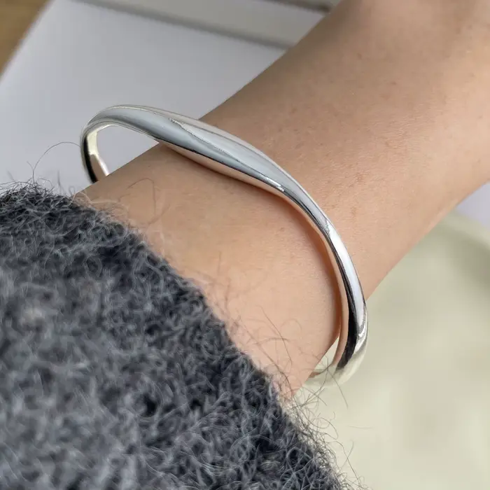Bracelet rétro en argent Sterling 100% massif pour femmes et hommes, Vintage, fait à la main, étoile