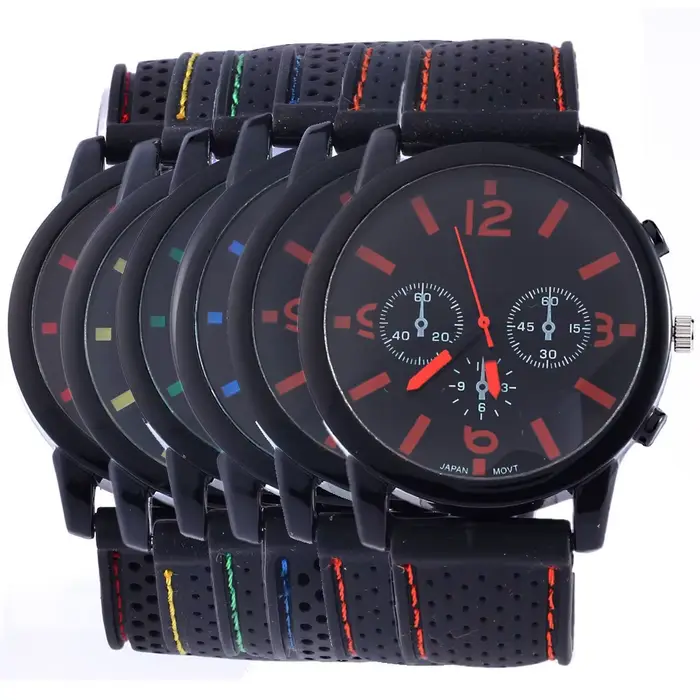 Montre-bracelet à quartz à grand cadran pour homme