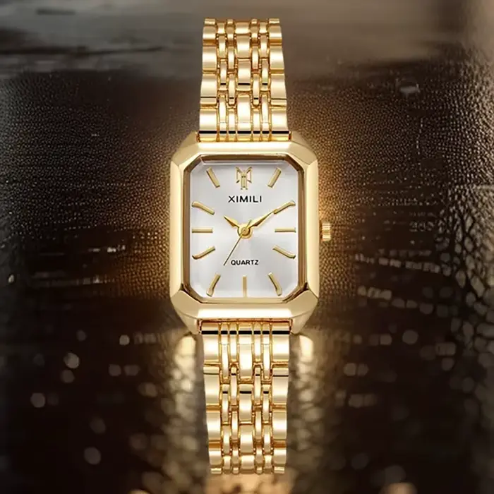 UTHAI W124 mode femmes montre carré affaires lumière luxe en acier inoxydable