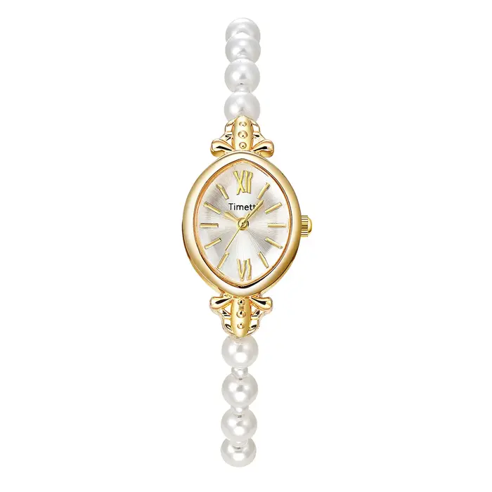 Montre à mouvement à quartz élégante, romantique, rétro et simple