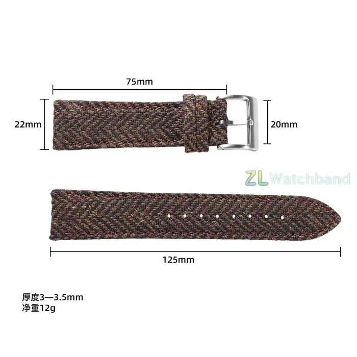 Bracelet de montre tissé 18mm 20mm 22mm pour Omega pour Seiko