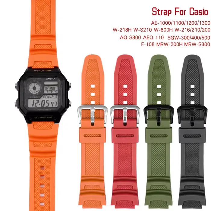 Bracelet de montre 18mm pour CASIO AE1200 / 1300 / 1000 W-219