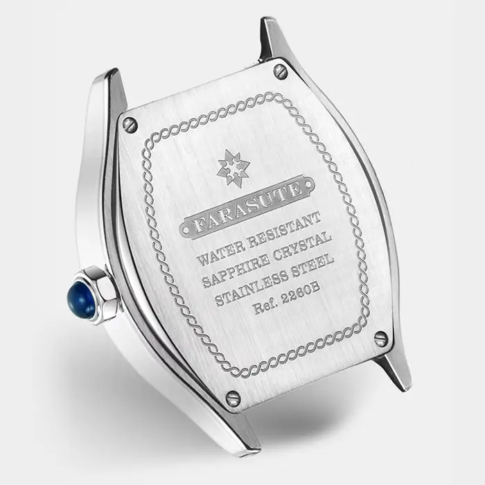 FARASUTE rétro luxe hommes montre automatique saut heure