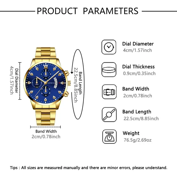 Montre à quartz en alliage pour Couple