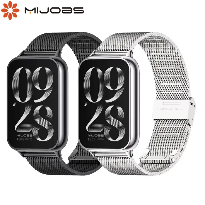 Bracelet en acier inoxydable pour Redmi Watch 6 5 4 élégant à offrir pour homme et femme pour différentes occasions style urbain moderne