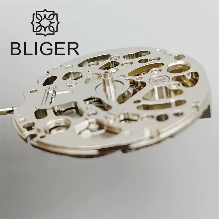 Montre mécanique automatique BLIGER pour homme avec mouvement NH70A ajustement haute précision occasionnels spéciaux