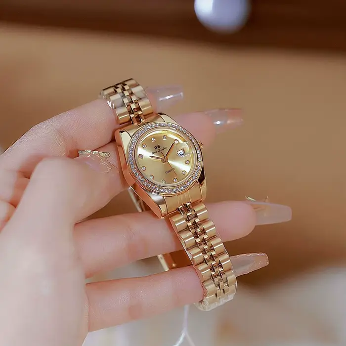 Montre à Quartz Originale en Acier Inoxydable pour Femme