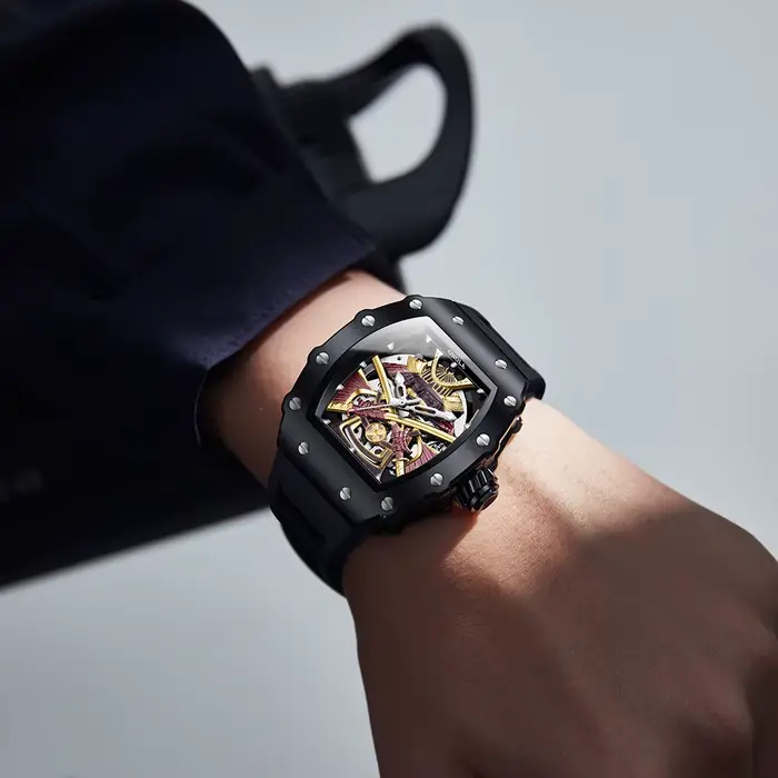 ONOLA luxe hommes automatique montre mécanique