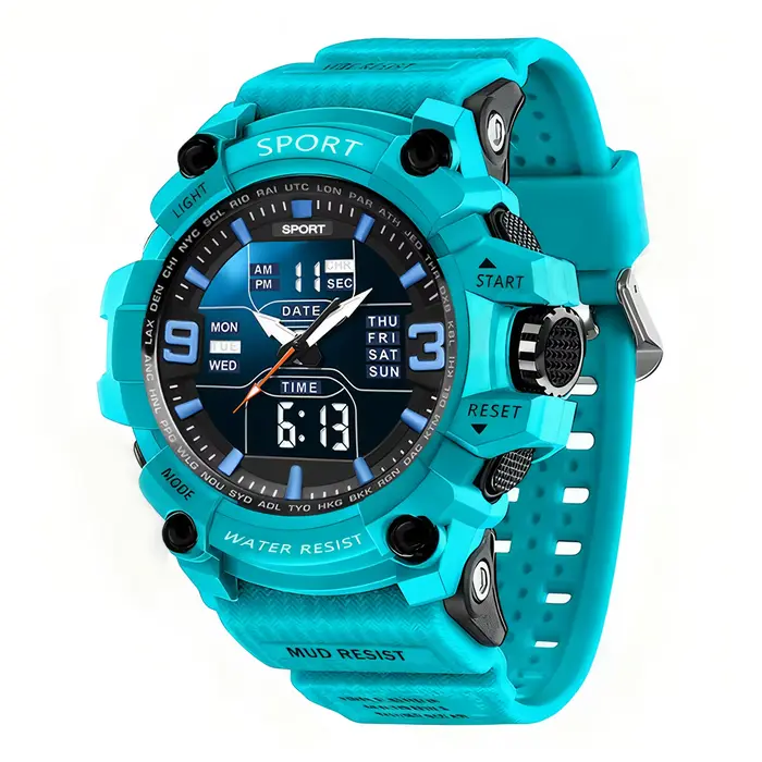 Montre de sport tendance pour homme avec grand cadran