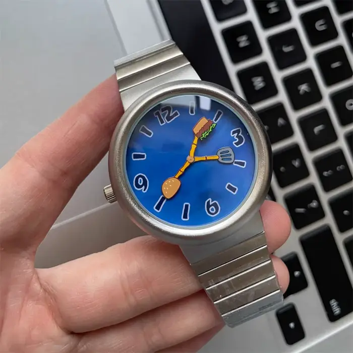 Nouvelle montre Alien Y2K Unique pour hommes et femmes, montres de dessin animé Burger, montres-brac
