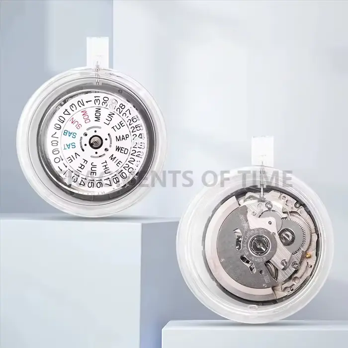 Nouveau NH36 anglais Date semaine automatique 3 heures couronne 3.8