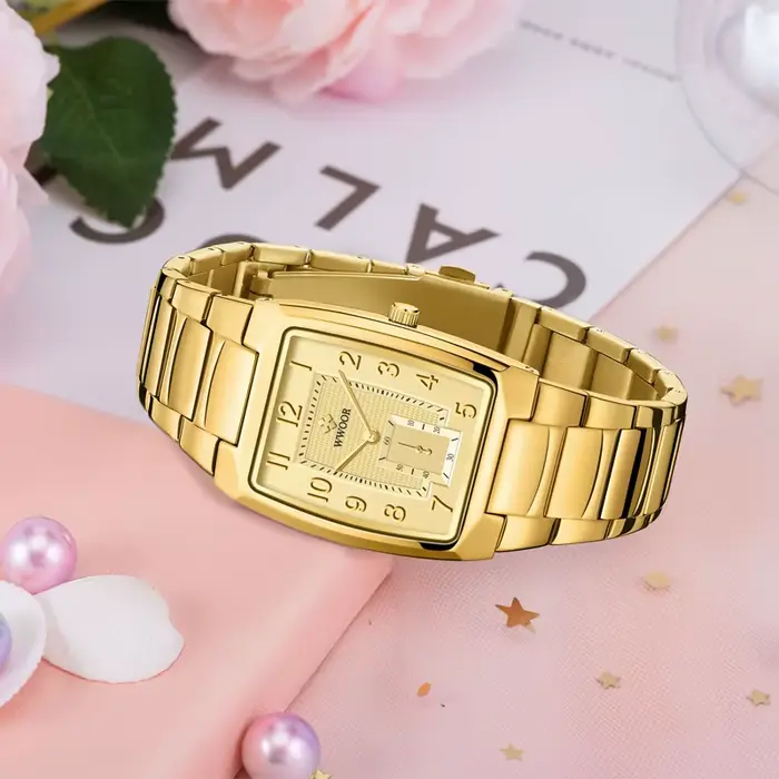 WWOOR 2026 Nouvelles Montres Dorées pour Femmes