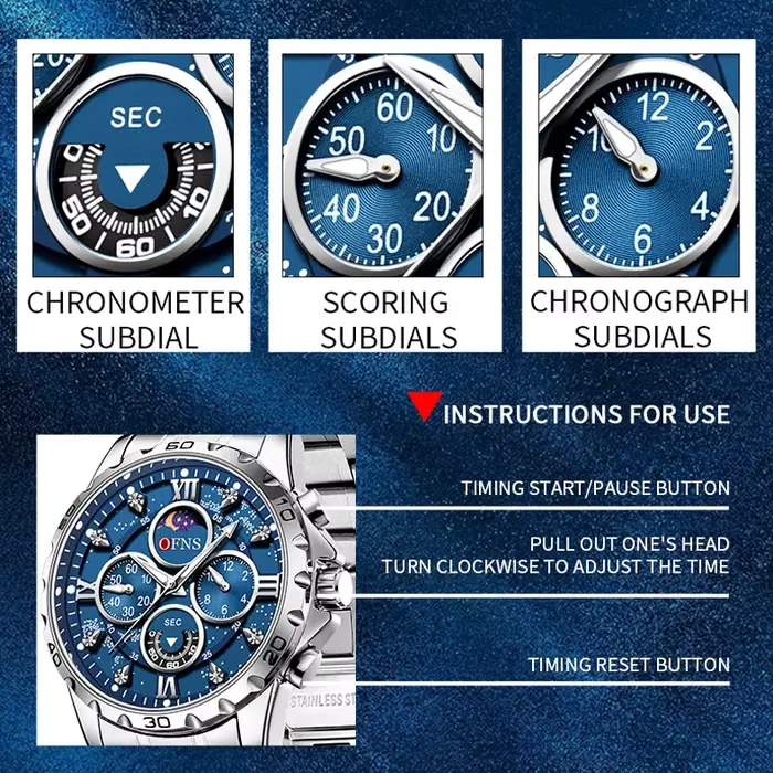 Montre militaire de luxe pour hommes