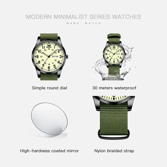 Montres à quartz OPK 6090 pour homme