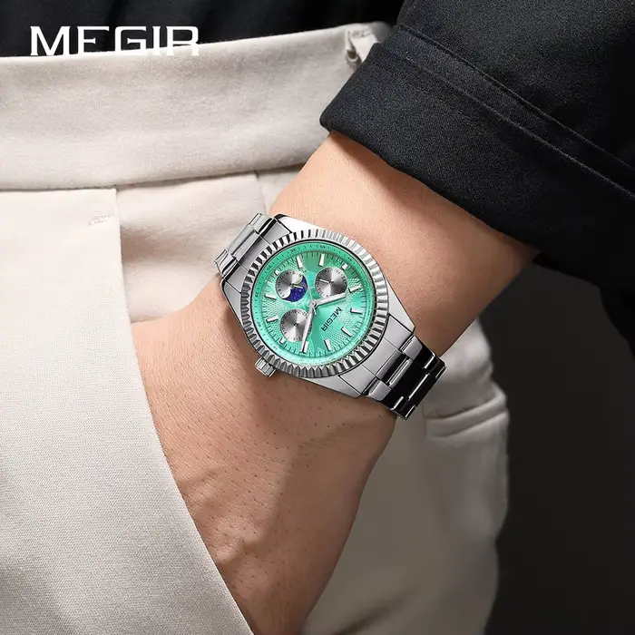 Montre chronographe à quartz pour homme MEGIR 1102