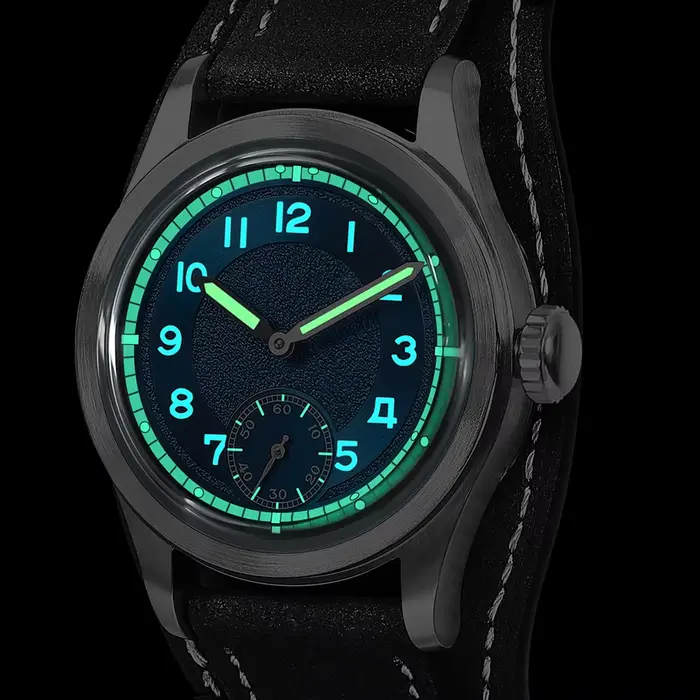 Montre de terrain vintage Boderry HOU H1 - Montre-bracelet mécanique automatique - Cadeau d'anniversaire élégant pour homme - Parfait pour un petit ami