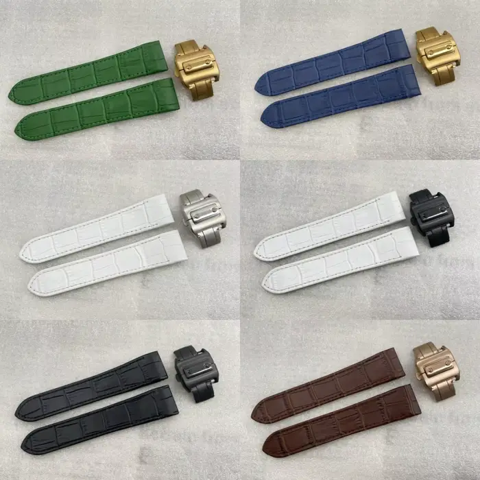 Boîtier de rechange pour montre OTBROTHER 21mm en cuir avec fermoir à boucle papillon pour femmes et hommes occasions spéciales