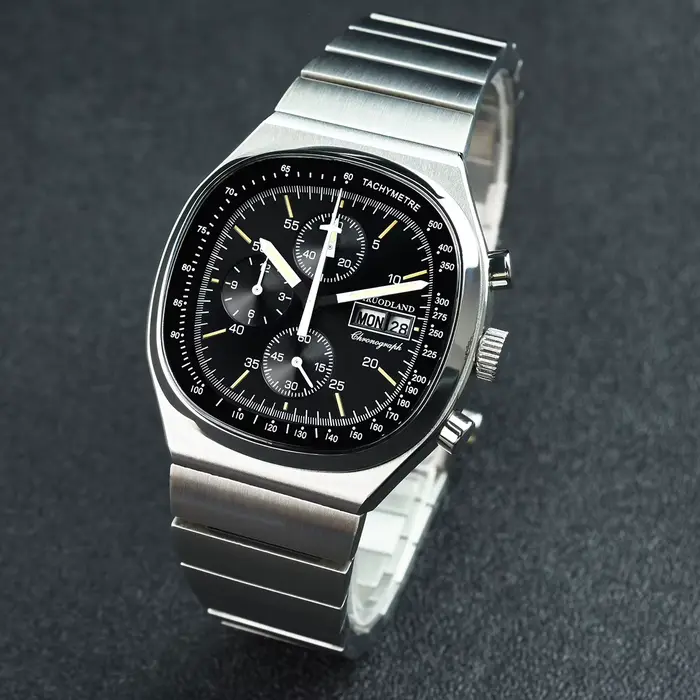 Nouvelle montre chronographe à quartz rétro pour homme Hruodland 2026, haut de gamme, en acier inoxy