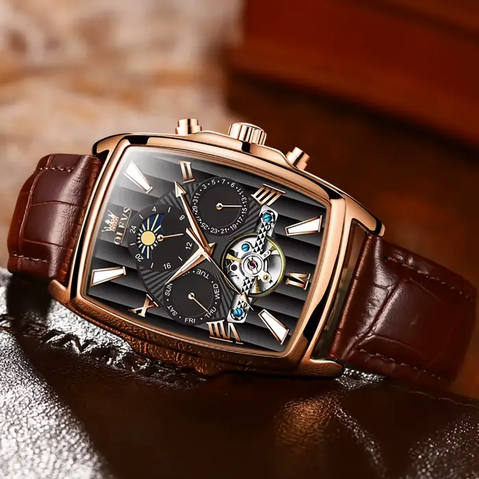 Montre-bracelet mécanique automatique pour homme