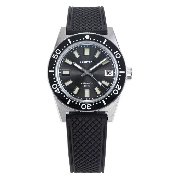 62MAS – montre de plongée pour hommes, 38mm, verre saphir Original Nh35, automatique, mécanique, éta