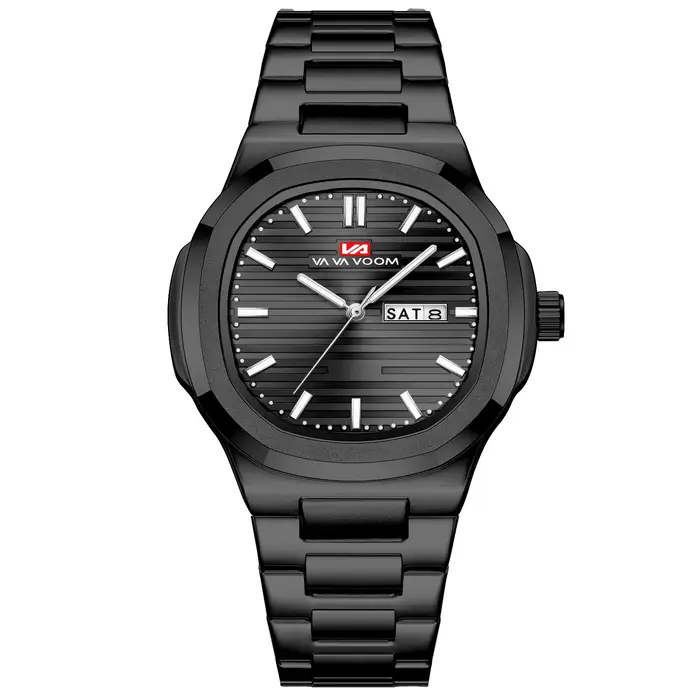 Montre de luxe pour hommes, marque supérieure, Style Business classique, en acier inoxydable, double