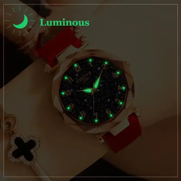 Montre ciel étoilé de luxe pour femme