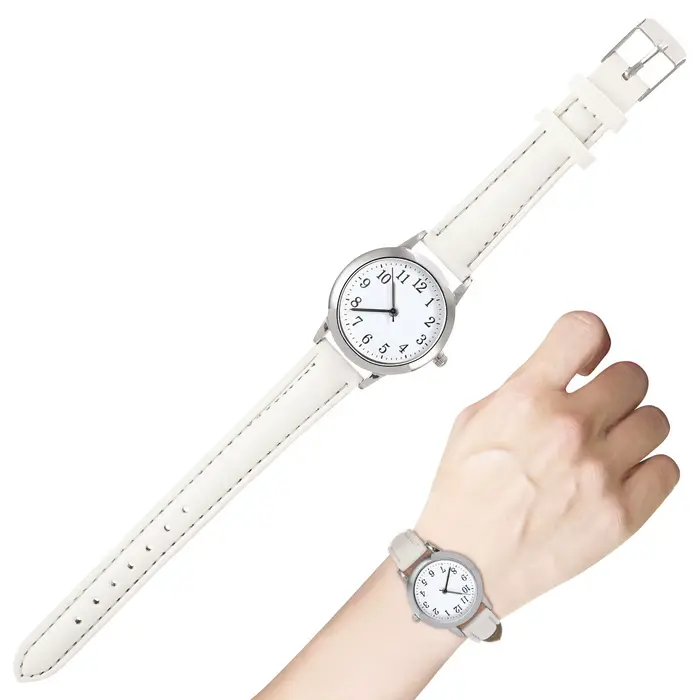 Montre montres de mode élégante pour femmes dames Bracelet chronographe étanche blanc