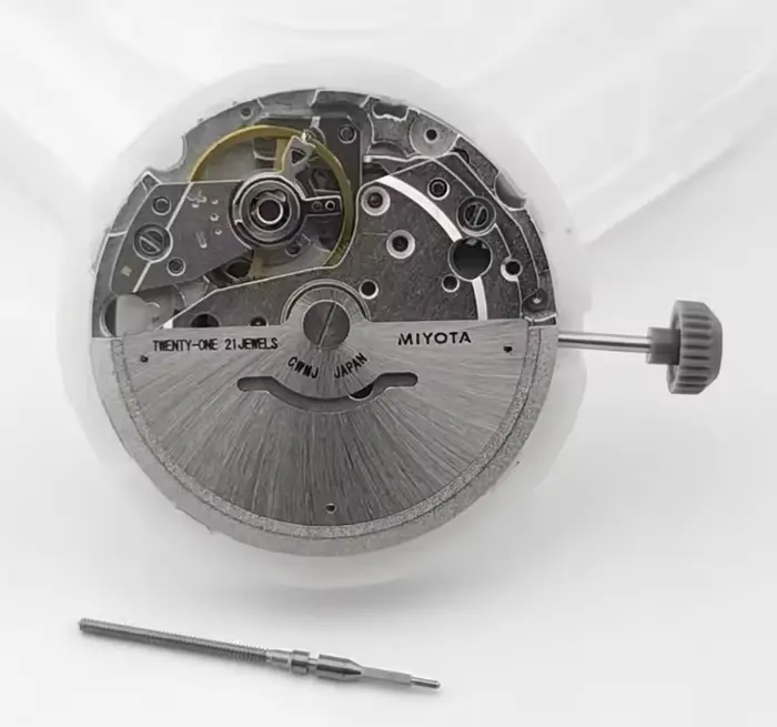 Véritable mécanisme de montre à mouvement mécanique automatique Miyota 8285 Mod Day-Date avec semaine à 12:00/Date à 3:00 heures 21 bijoux