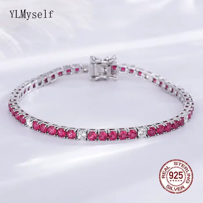 YLMyself – Bracelet de Tennis en argent 925