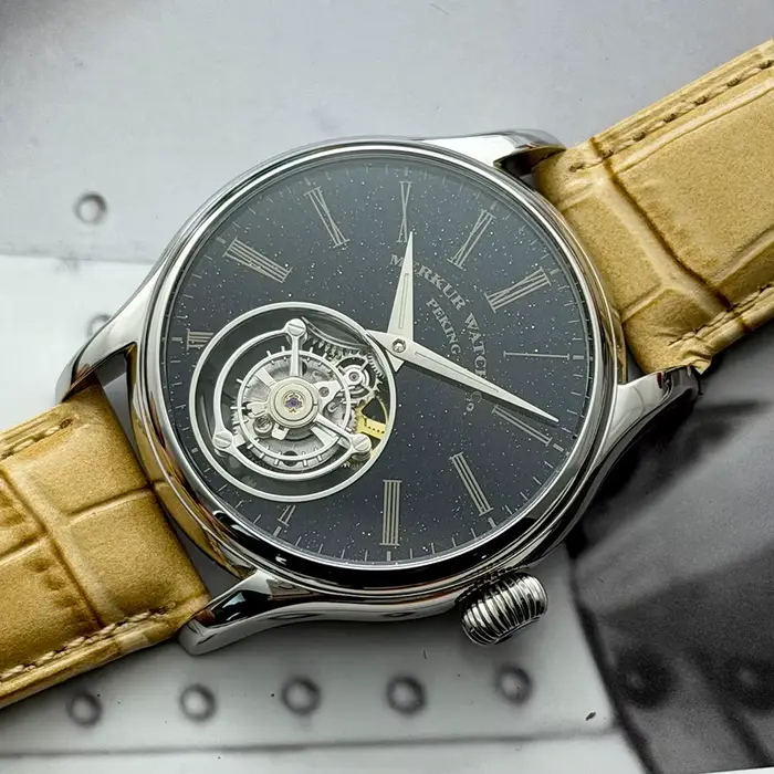 Merkur – montre Tourbillon 100% pour hommes