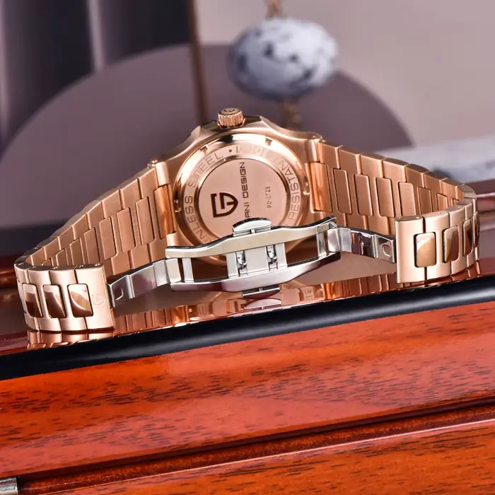 Montre mécanique Pagani Design en acier inoxydable pour homme, résistante à l'eau, avec cristal de saphir, pour toutes les occasions, cadeau parfait pour les amateurs de montres