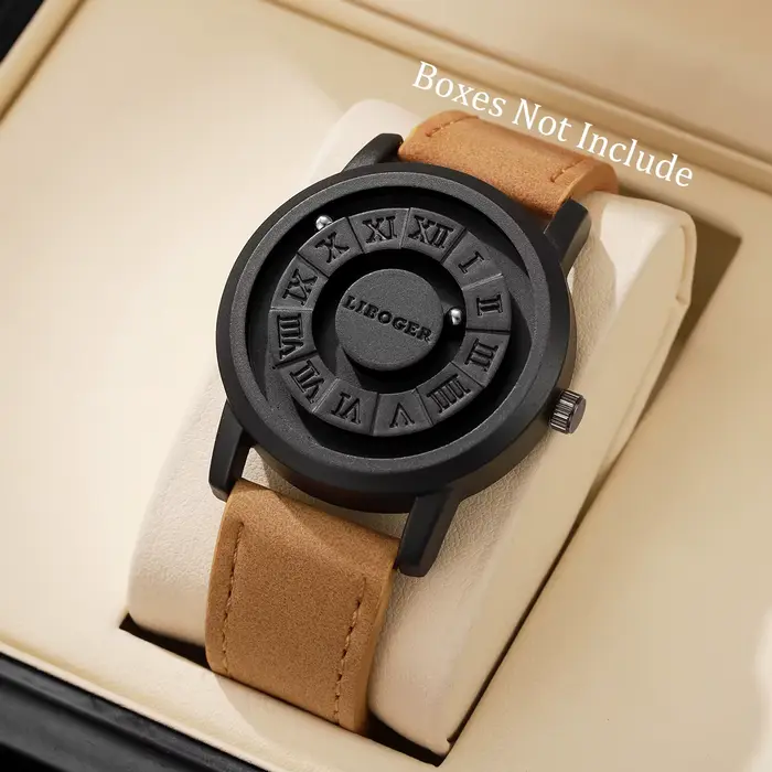 Mode Suspension magnétique hommes montres sport décontracté Roma cadran